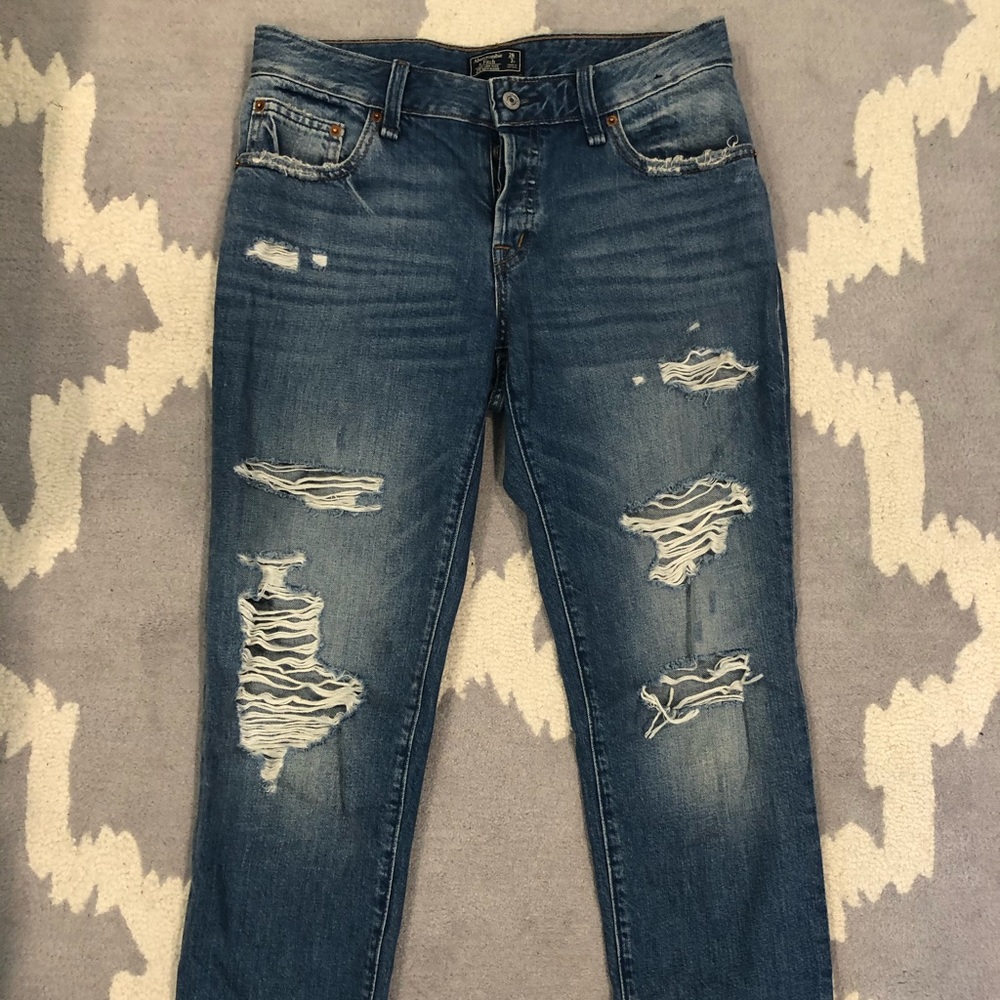 Abercrombie Crop Boyfriend Jeans
